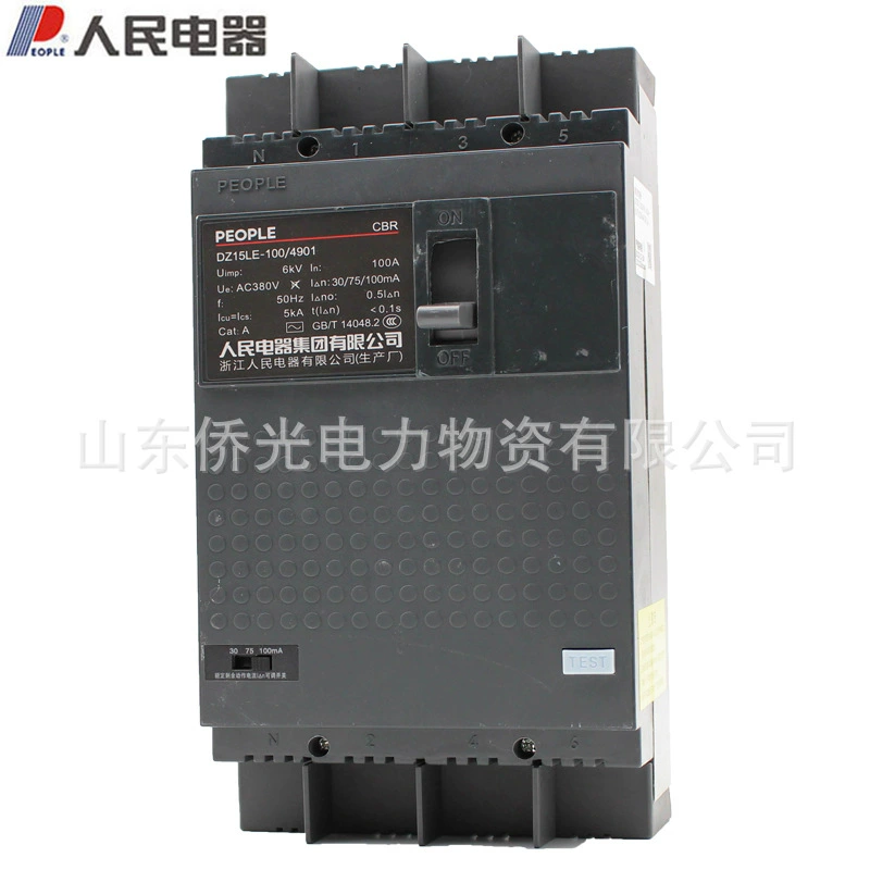 Электрическая аппаратура Renmin Dz15le-100/4901 2901 63A 100A DZ15LE-100T
