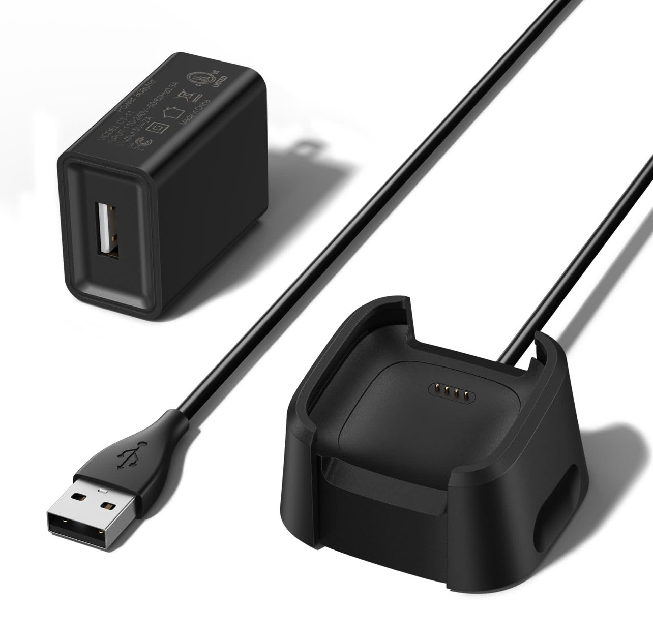 Factory direct sales fitbit versa 2 smartwatch charger, charging base, charging cable, USB undefined