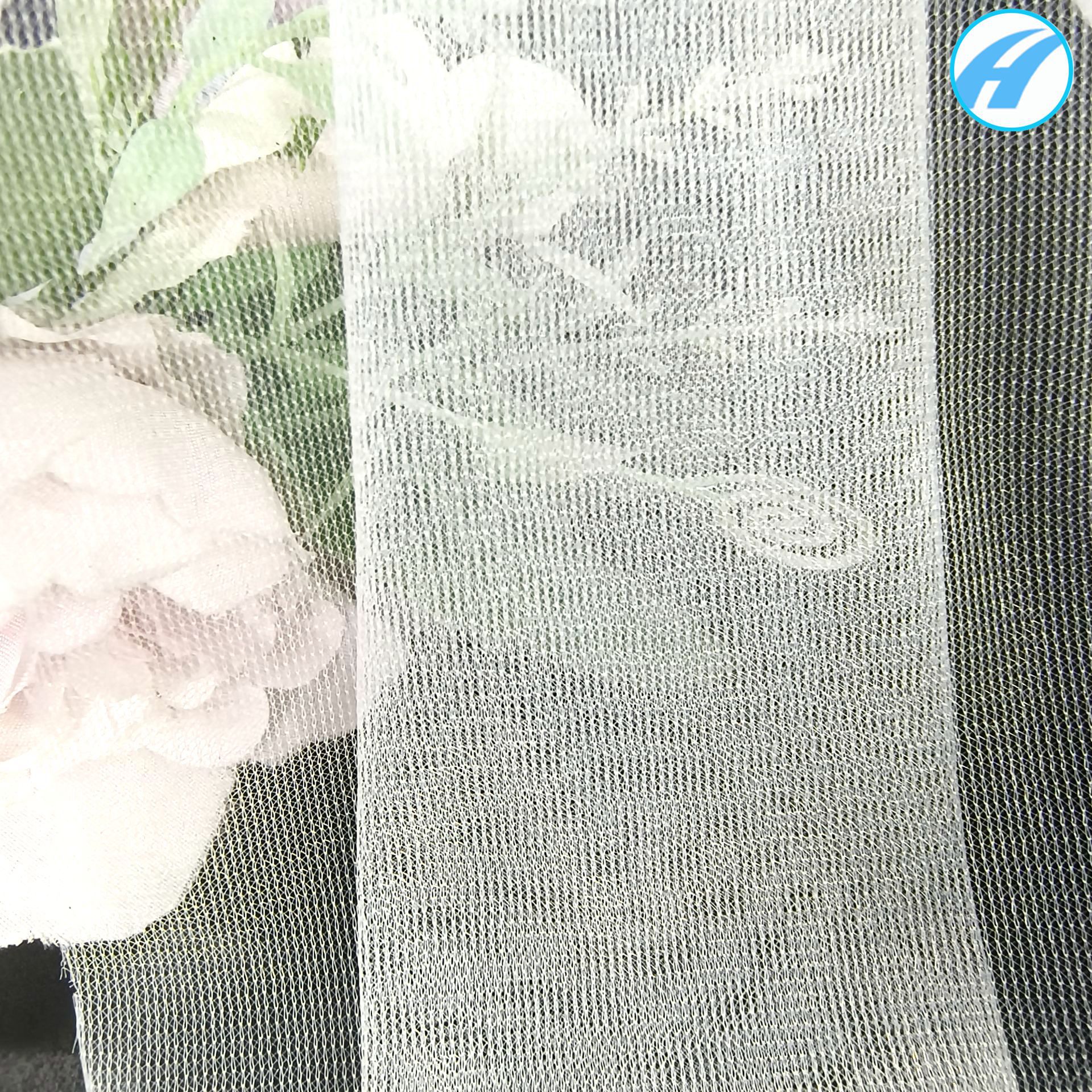 供应网布涤纶直纹平布20针软纱平布裙摆服装贴合复合网布