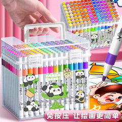 アクリルのマークペンは色を通さないで、色の美術の手描きの小学生を畳むことができます。