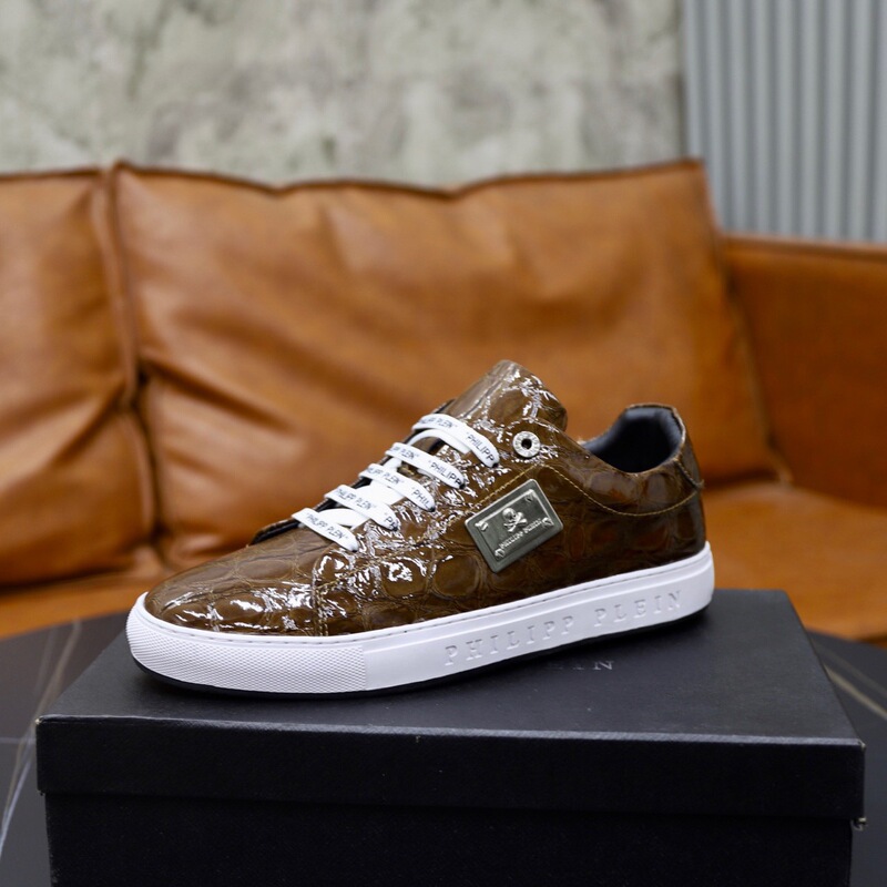 1:1 Original Standard Original Box Classy Cowhide Breathable Versatile European Men's Shoes Simple Flats Casual Leather Sneakers