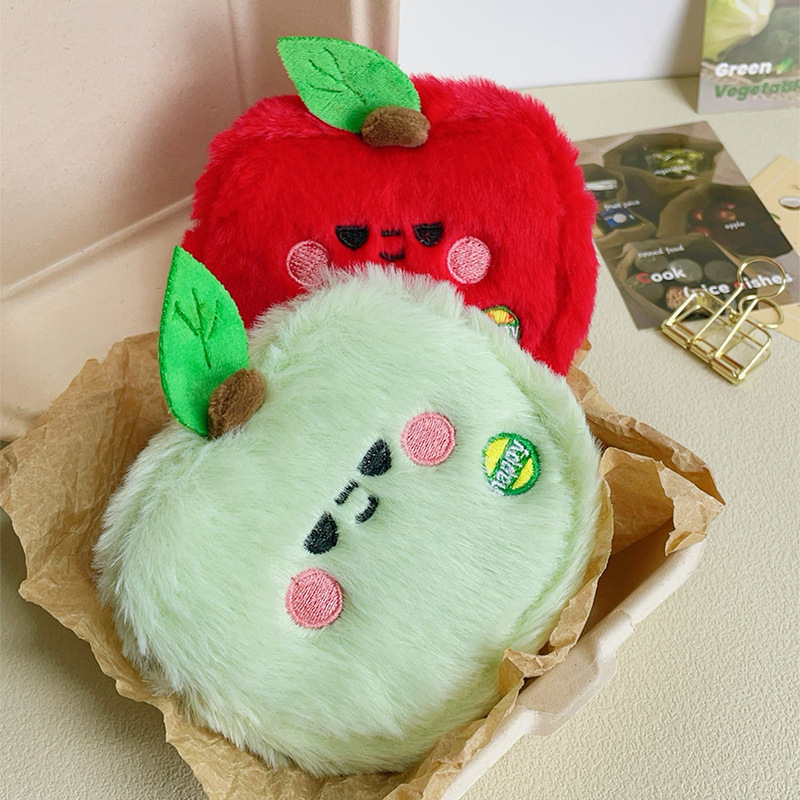 Cartoon Plush Apple Coin Purse Fruit Wallet Pendant Lipstick Earphone Miscellaneous Storage Bag Gift Coin Bag Cartoon Plush Apple Coin Purse Fruit Wallet Pendant Lipstick Earphone Miscellaneous Storage Bag Gift Coin Bag