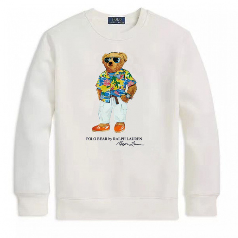 2025 explosión spot polobear co-marcado cuello redondo oso Ralph Lauren otoño pareja de hombres y mujeres suéter