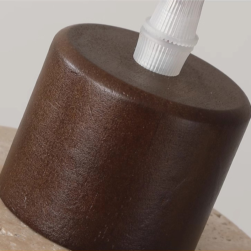 Lámpara Colgante de Piedra Amarilla, Estilo Wabi-Sabi Nórdico, para Comedor/Hogar