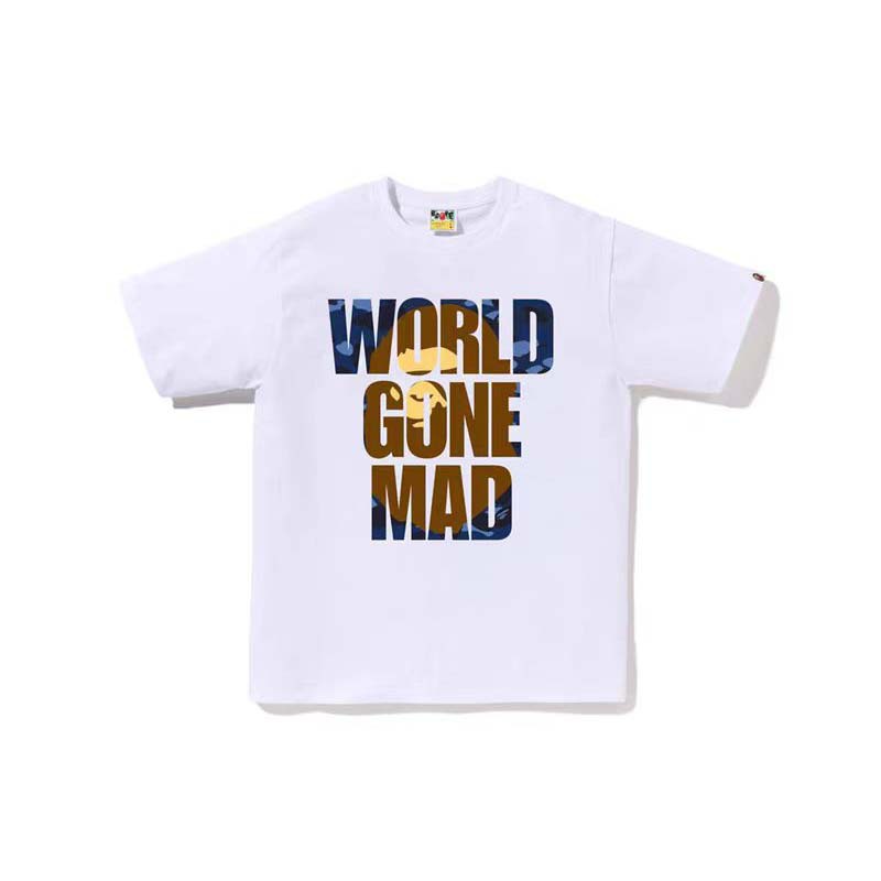 BAPE T-shirt World Gone Mad Camo White