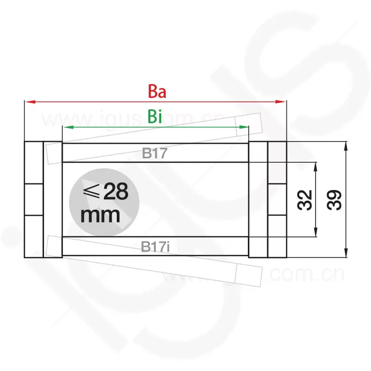 德国进口易格斯igus塑料拖链 E2迷你型 | B17拖链尼龙塑料拖链