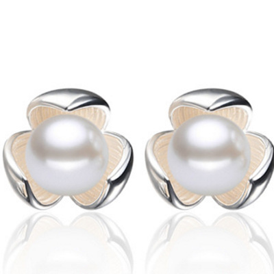 Mujeres s925 pulsera de plata esterlina verano nuevo regalo cumpleaños estilo coreano simple pequeña flor perla abierta joyería