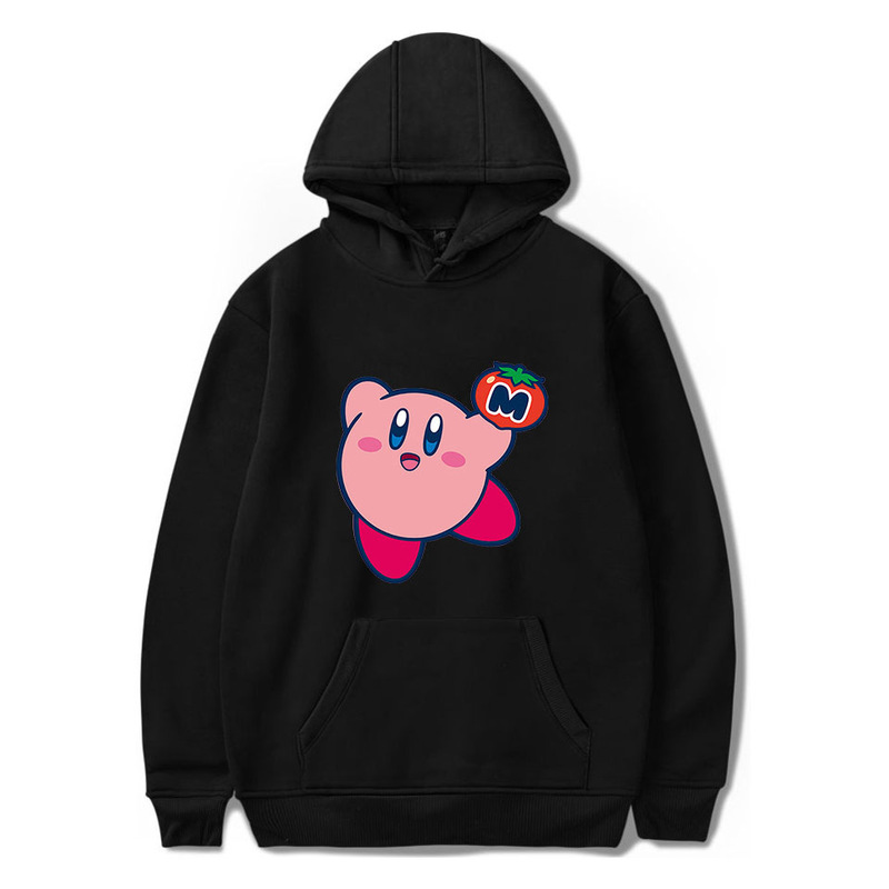 Amazon's New Kirby Kirby Game Peripheral Fashionable Loose Men's and Women's Hooded Sweatshirt Hoies