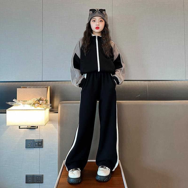 Sportanzug Für Mädchen Mit Modischer Jacke Und Bequemer Hose_voghion.com
