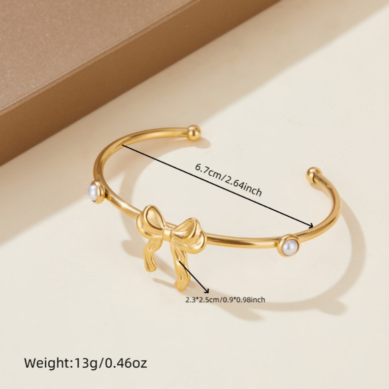 All Seasons Season Women's Gender Plating Design Vacation Simple Style Flower 304 Stainless Steel Bangle In Bulk