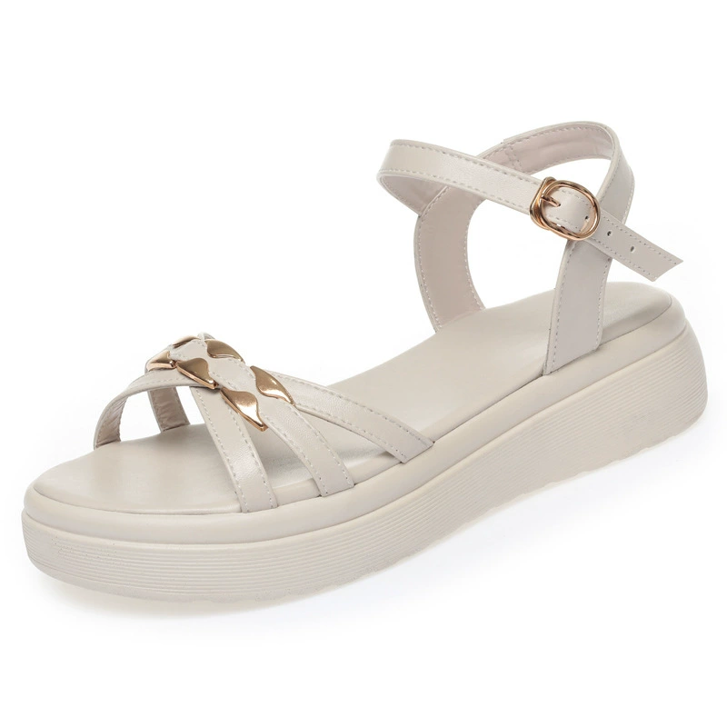 Summer sandals platform, comfortable footwear, soft sole, 2023 collection
