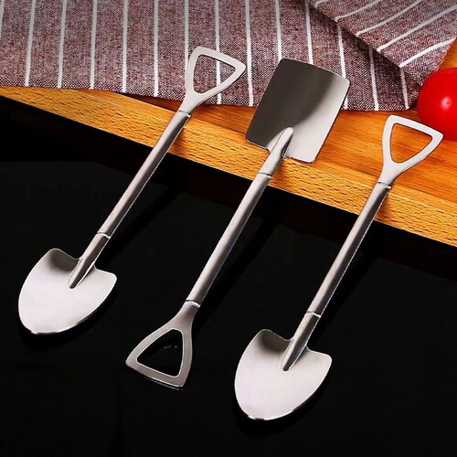 Stainless steel spoon, shovel spoon, watermelon spoon, Internet celebrity creative high-end shovel spoon, snow cream dessert spoon, soup spoon, stirrer spoon