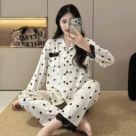 金丝绒睡衣女2026新款春秋冬季长袖性感可爱网红外穿休闲两件套装