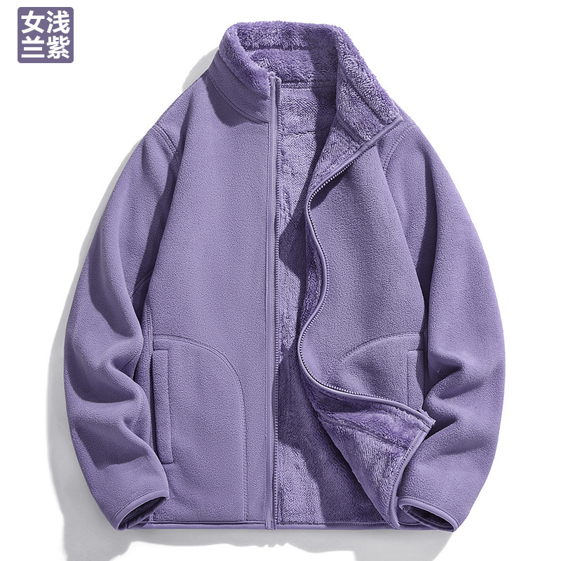 Cordero de cordero chaqueta de terciopelo de doble cara chaqueta de terciopelo de hombre y mujer chaqueta de moda de otoño y invierno de 2025 terciopelo de grano de oscilación hombre ocio