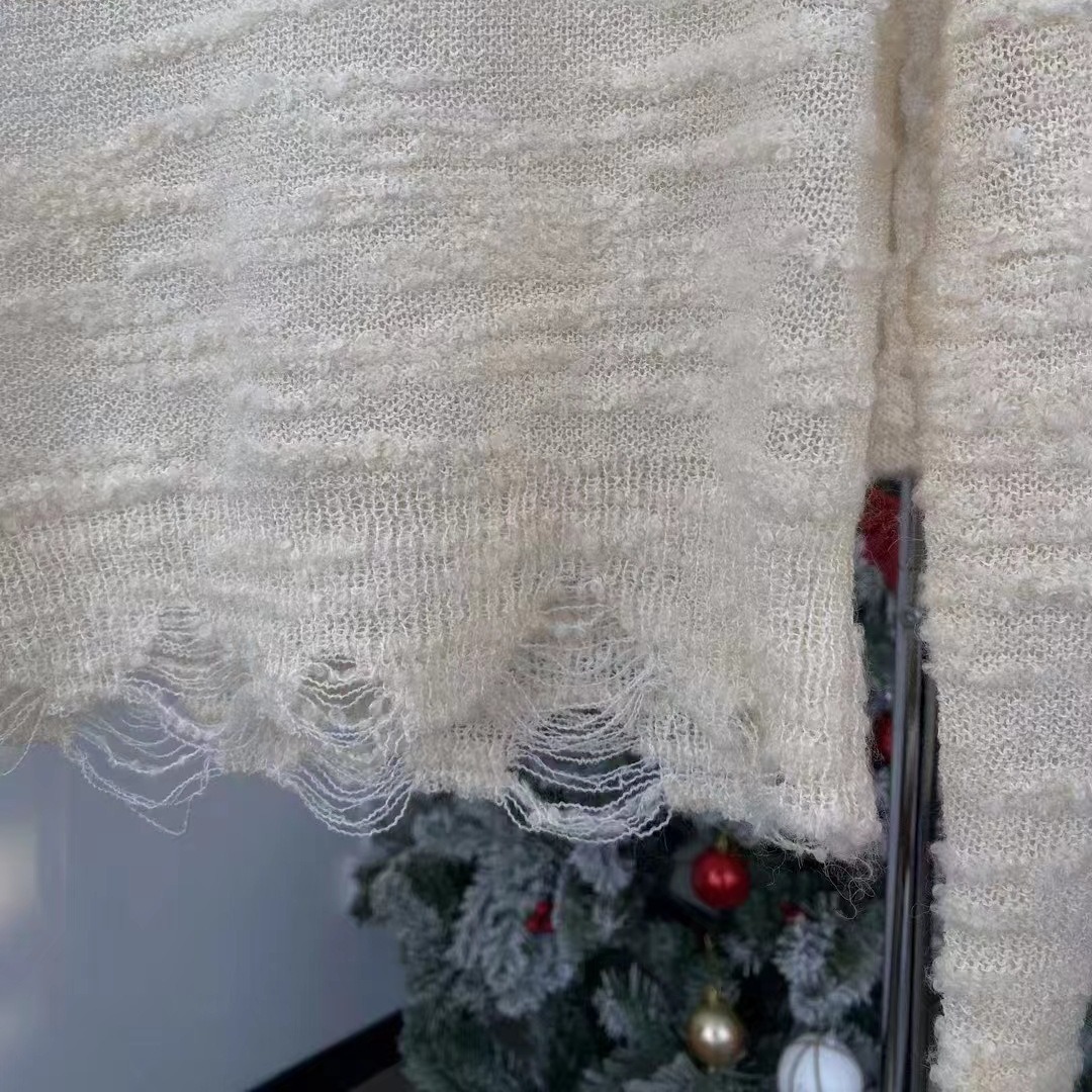 12支立体圈圈纱3D立体圈圈纱竹节圈圈纱毛尼腈圈圈纱段染立体圈圈