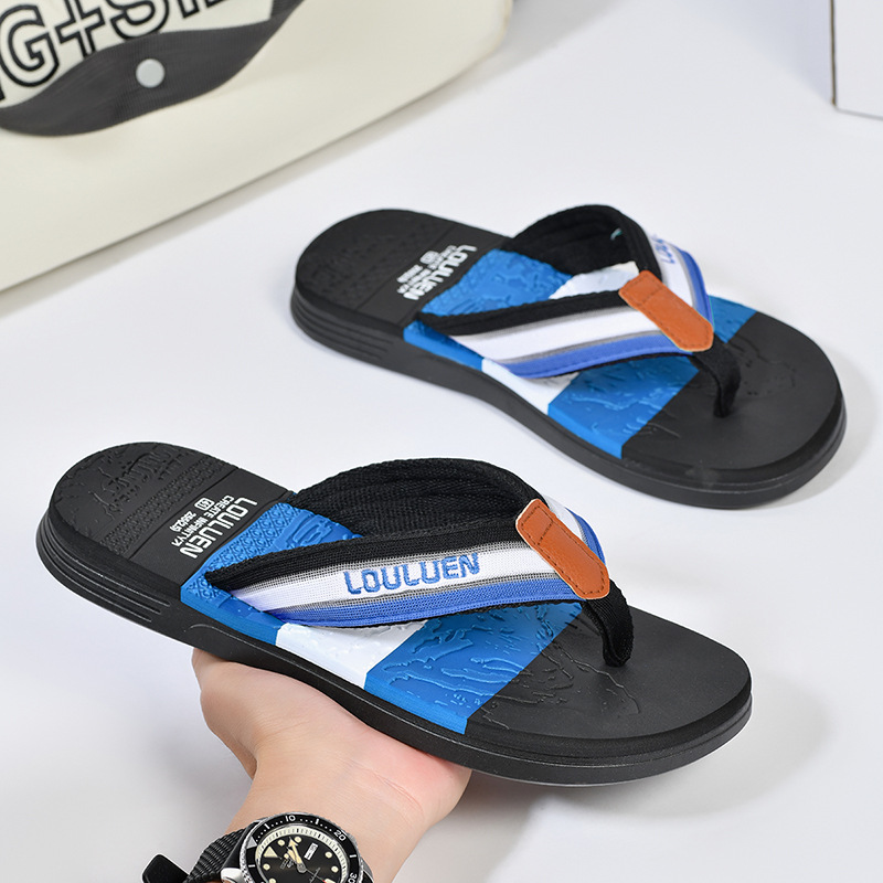 Chanclas transfronterizas de gran tamaño para hombres, zapatillas de playa, antideslizantes de verano para hombres, chanclas vietnamitas y tailandesas