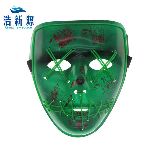 Green glossy mask