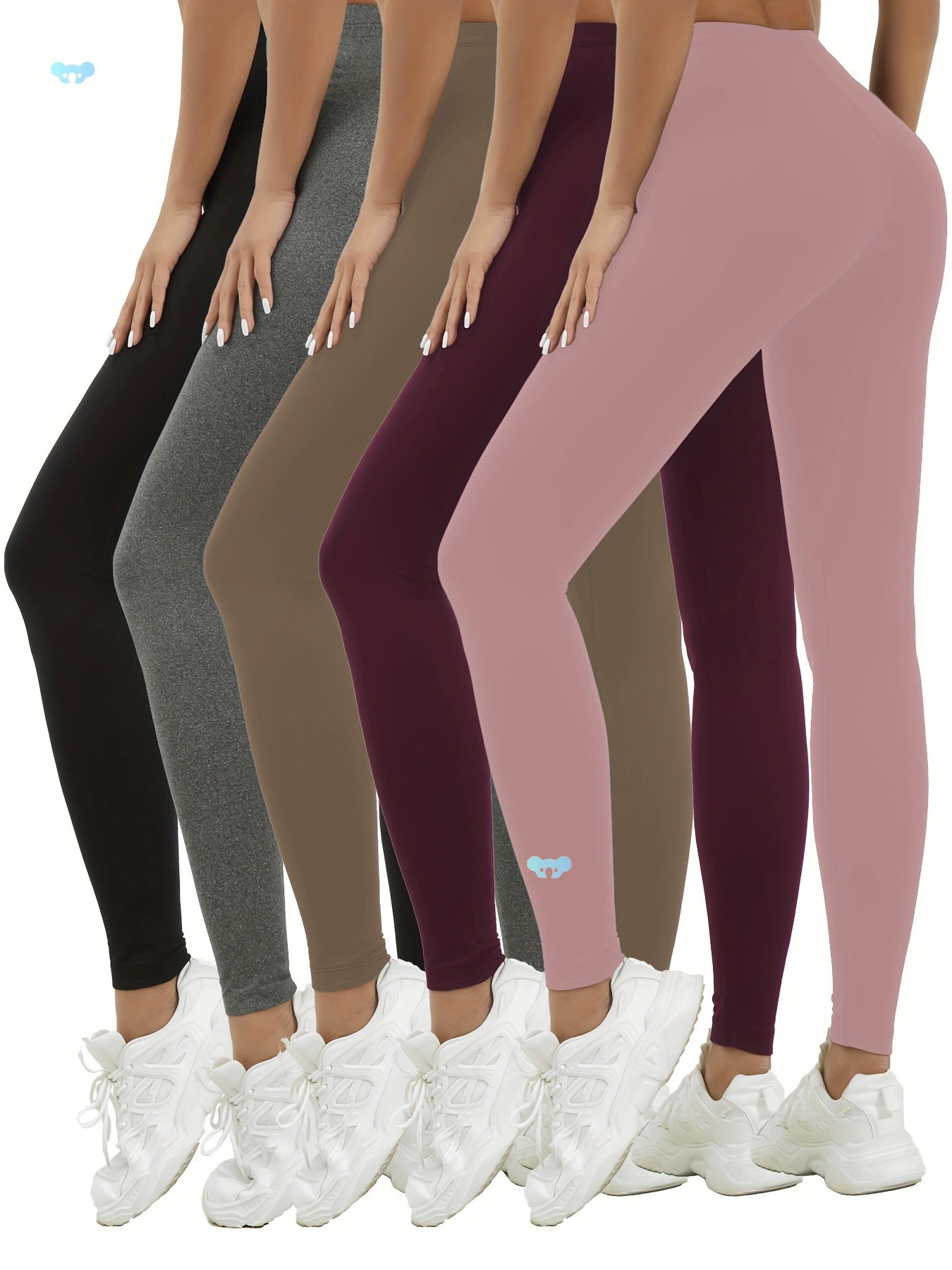 5 шт. женские супер мягкие леггинсы для йоги с высокой талией, которые не видят