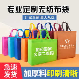 无纺布袋手提袋环保袋购物袋可定制logo无纺布袋子大容量可折叠