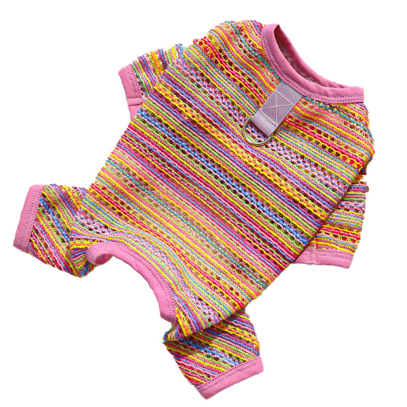 Primavera y verano perro gato chaleco gato gato perro de peluche bichón ropa para mascotas de dos patas suministros de protección solar de cuatro patas ropa