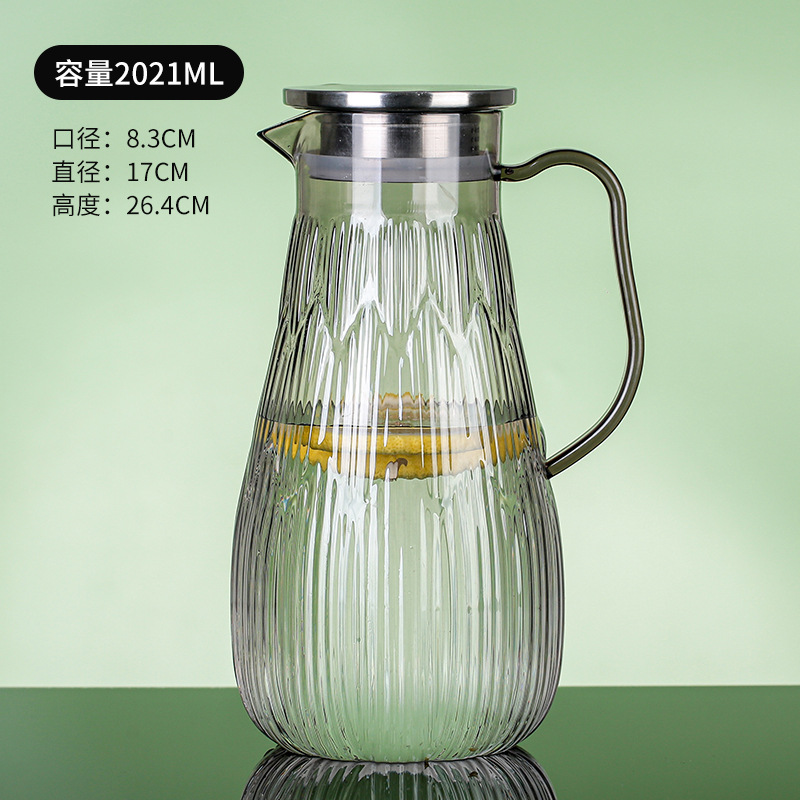 Pot acrílico jar de jugo de plástico cerveza de restaurante jar de agua resistente a altas temperaturas jar de agua fría resistente a caídas tetera de frutas