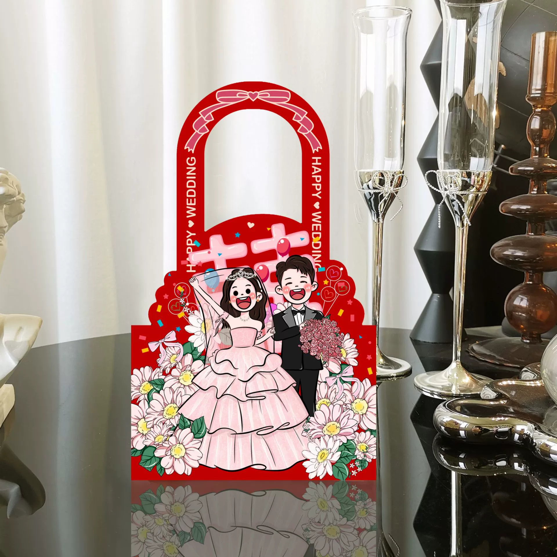 Новый китайский фаленопсис свадебная конфета коробка 2025 новый нишевые свадебные подарки свадебный подарок стол помолвка сахар подарочная коробка