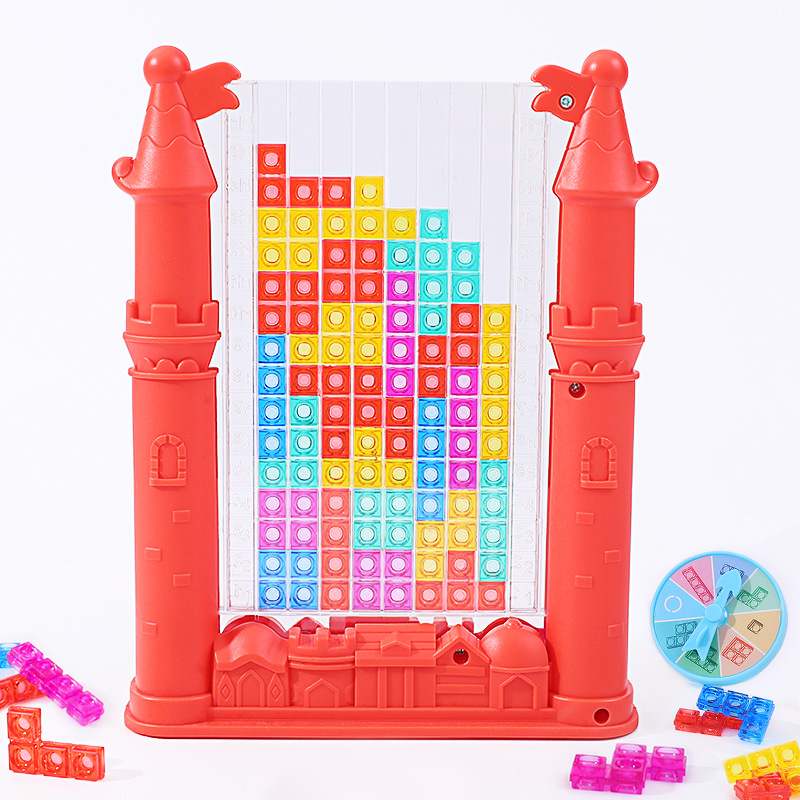 3D Tetris juguete Escuela Primaria estudiante bloques de construcción rompecabezas de los niños rompecabezas de 3 a 6 años de edad niños y niñas montado