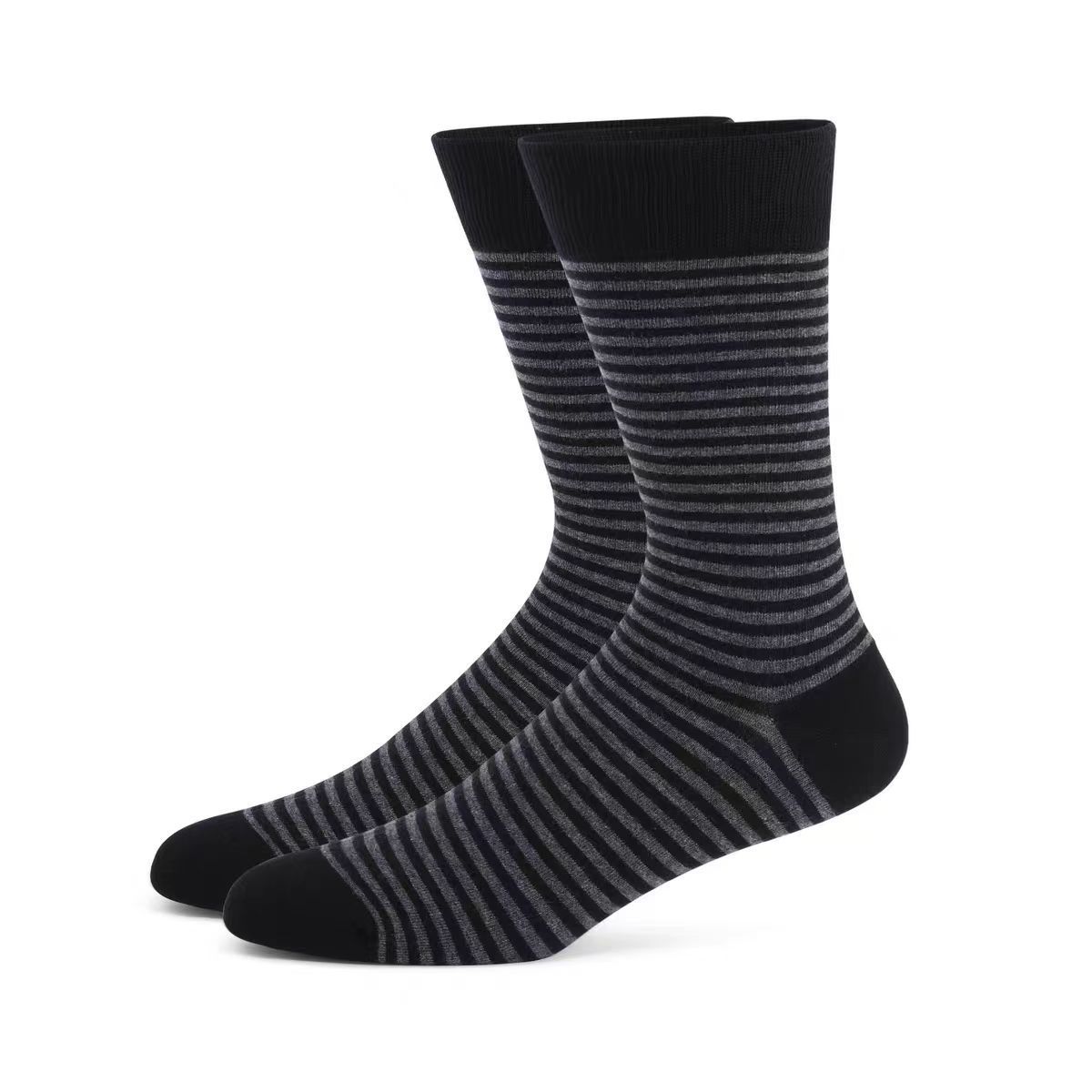 Transfronterizos Amazon calcetines de tamaño 47 hombres de negocios calcetines de caballero estriadas de diamante negro americano