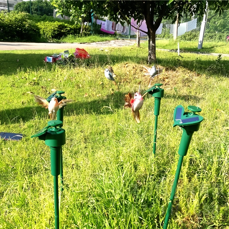 ソーラーハミングバードシミュレーション羽鳥ガーデニング田園装飾小道具クロスボーダー電動フライングバタフライハミングバード|undefined