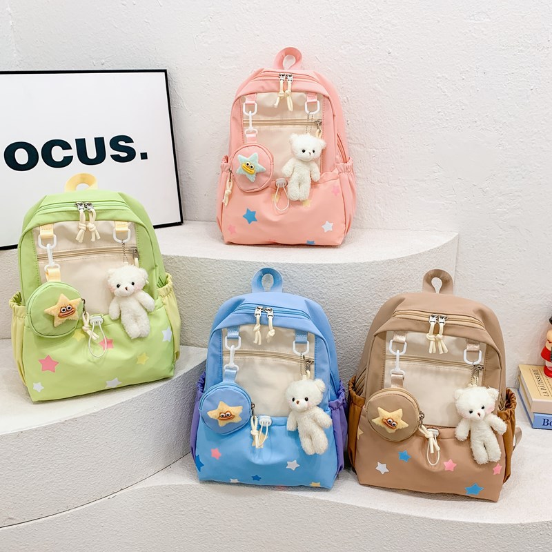 Cute Cartoon Kindergarten School Bag for Boys Aged 3-5, Lightweight Children's Backpack, Korean Style Casual Small Backpack for Girls