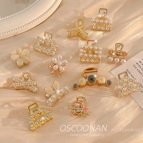 Half-tie hair clip, short hair clip, small hair clip for the back of women's head,  new bangs clip, high-end hair accessories