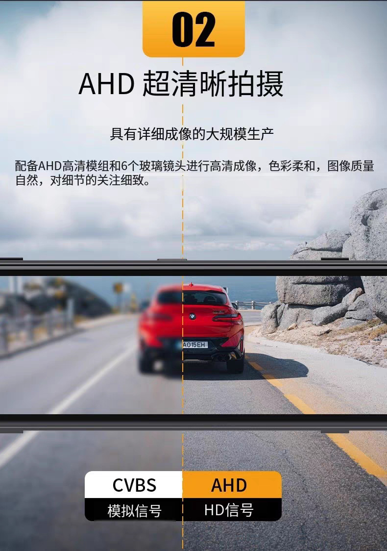 New 360-Degree Panoramic Driving Recorder 4K High-Definition Four-Recording Anti-Scratch Car Blind Spot Monitoring 24-Hour Video Bsd
