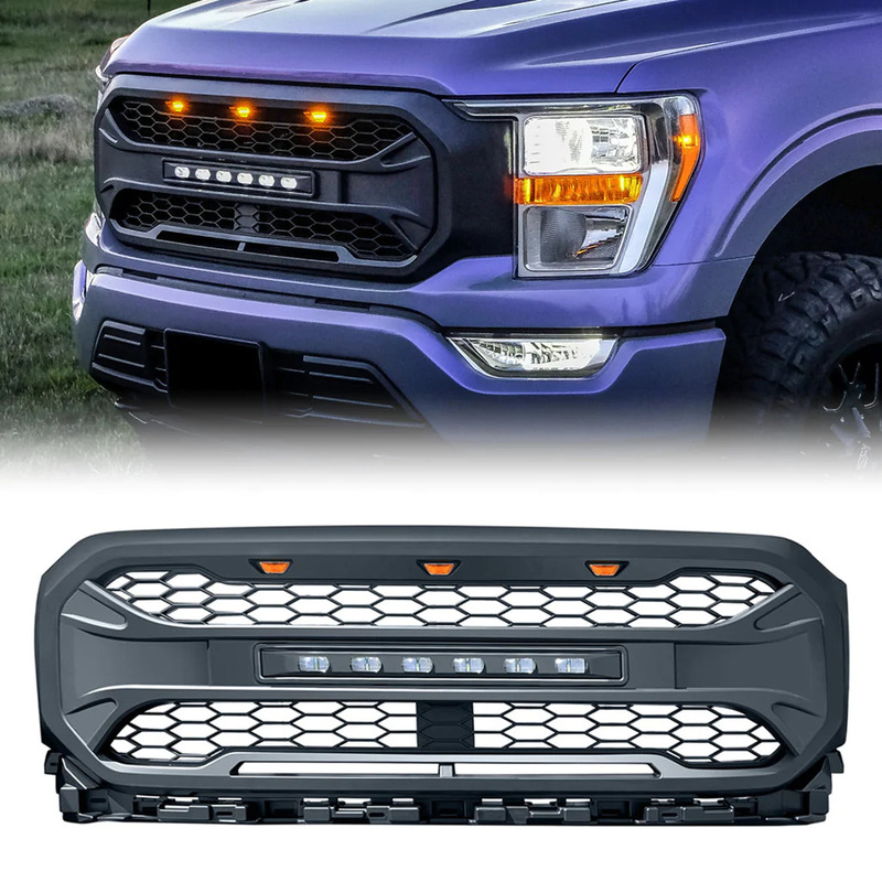 Suitable for 2021-2023 Ford F150 Center Grid Tomahawk Spotlight Modified Car Supplies Accessories Wholesale
