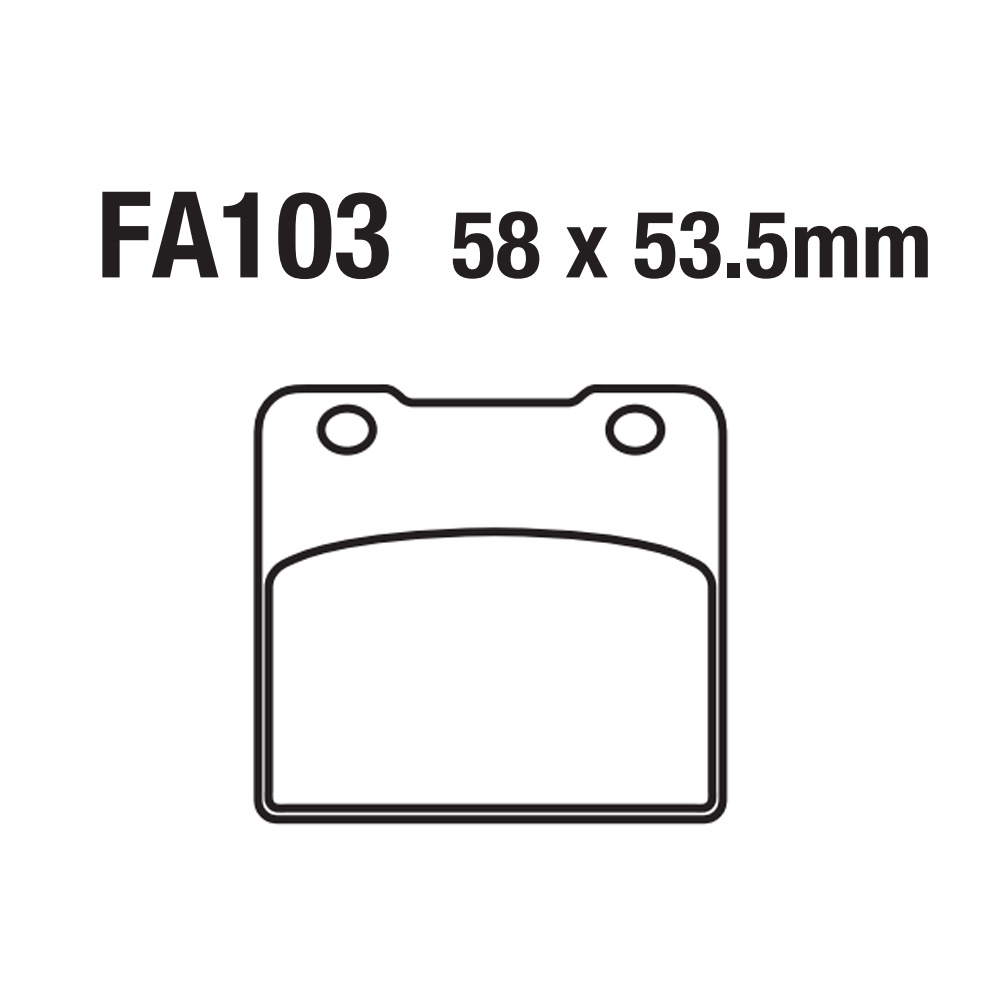 Motorcycle Disc Brake Pads Fa103 Gsxr Rg Vs Vl 250 400 700 1100