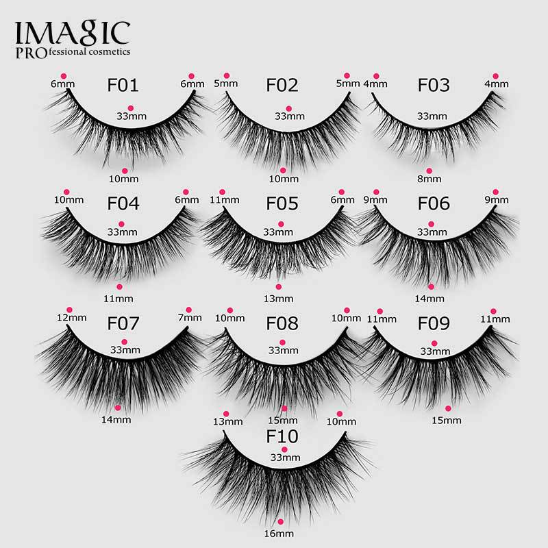 IMAGIC单对假睫毛3D立体蓬松浓密卷翘自然纤长仙子小恶魔假睫毛