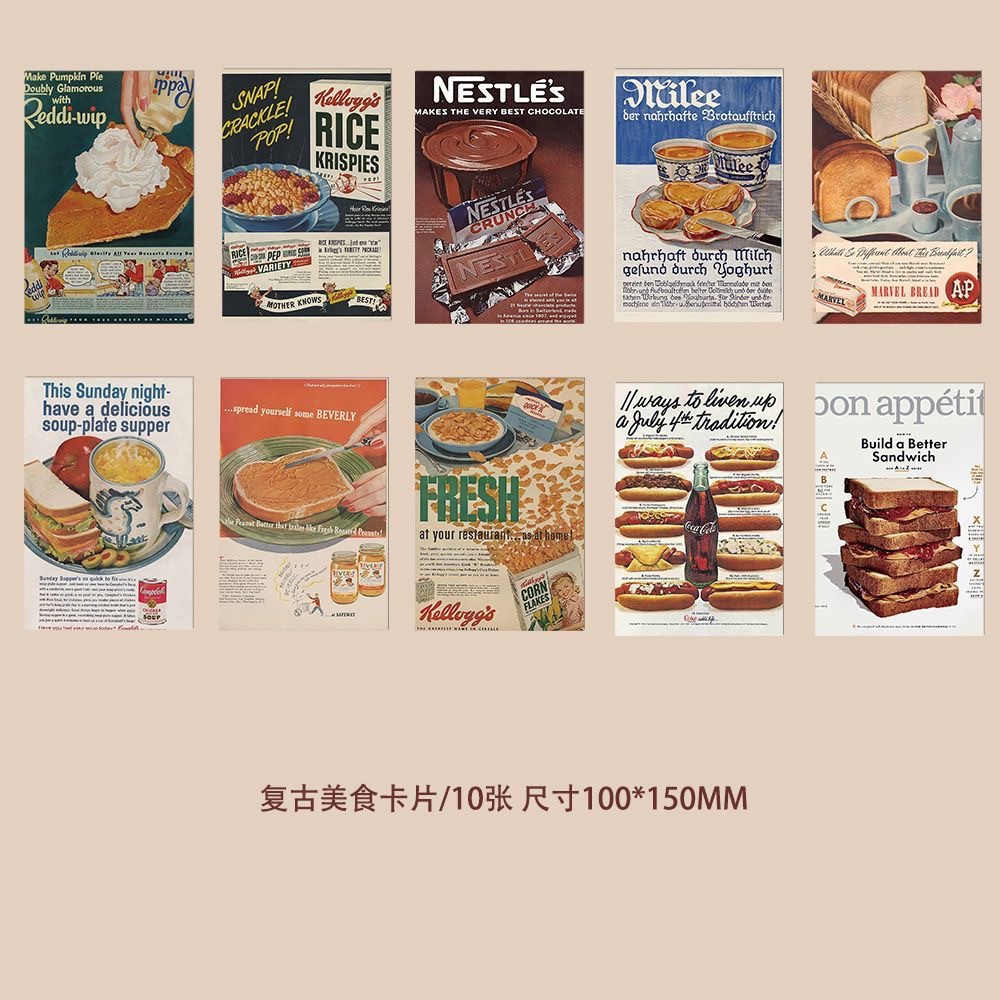 Colección de cientos de tarjetas de postal, estilo ins, estilo anime japonés, estilo retro, arte festivo, suministros culturales y creativos