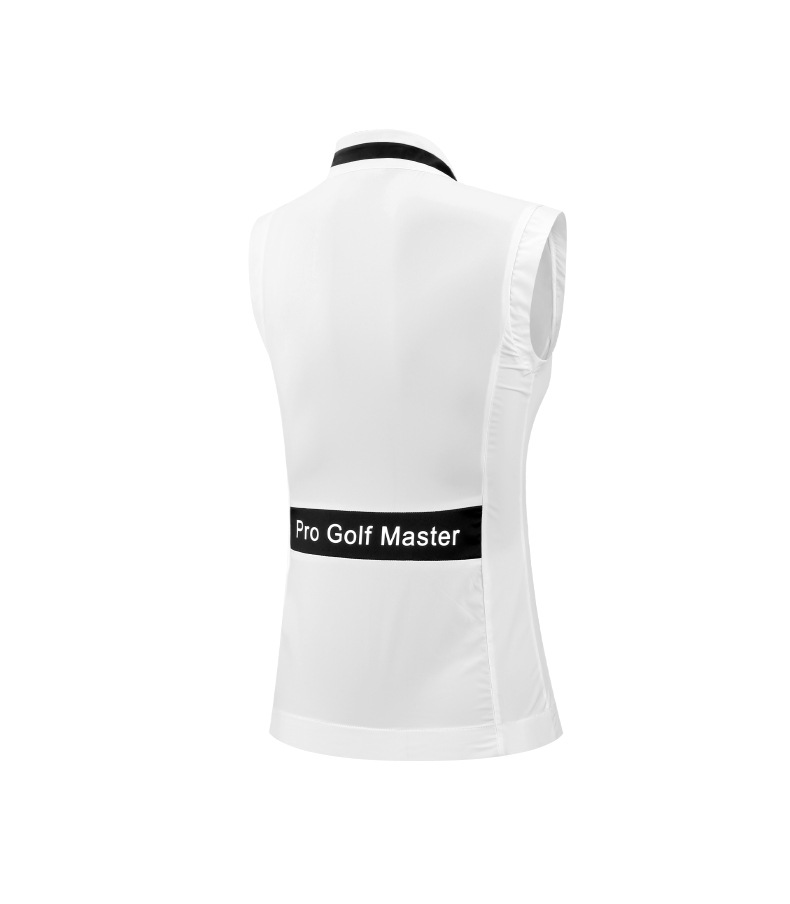 Áo ghi lê golf PGM mỏng nhẹ chít eo cho nữ — Yf565-vest Trắng, Yf565-gi lê màu hồng, QZ086-váy kaki, QZ086-Váy trắng chi tiết 17