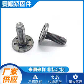 平头带孔吸盘螺丝钉注塑预埋冲孔非标台阶异形螺丝钉M4M5M6M8