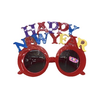 Factory direct supply adult letter happy new year glasses party glasses happy new year makeup clothes