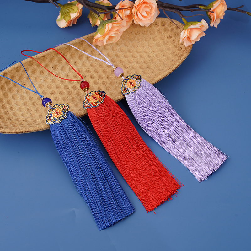 solid color box with tassels