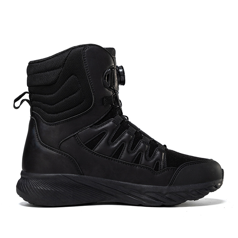 Botas militares de talla grande transfronterizas Botas de campo de montañismo al aire libre para hombres Botas del desierto con hebilla giratoria Botas tácticas para hombres Botas para hombres de Amazon