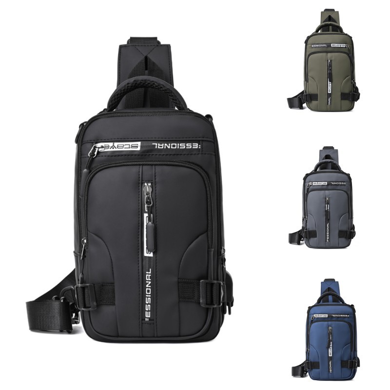 Nueva bolsa de hombro para hombres multicapa de gran capacidad de viaje de negocios simple bolso de pecho mochila de moda casual