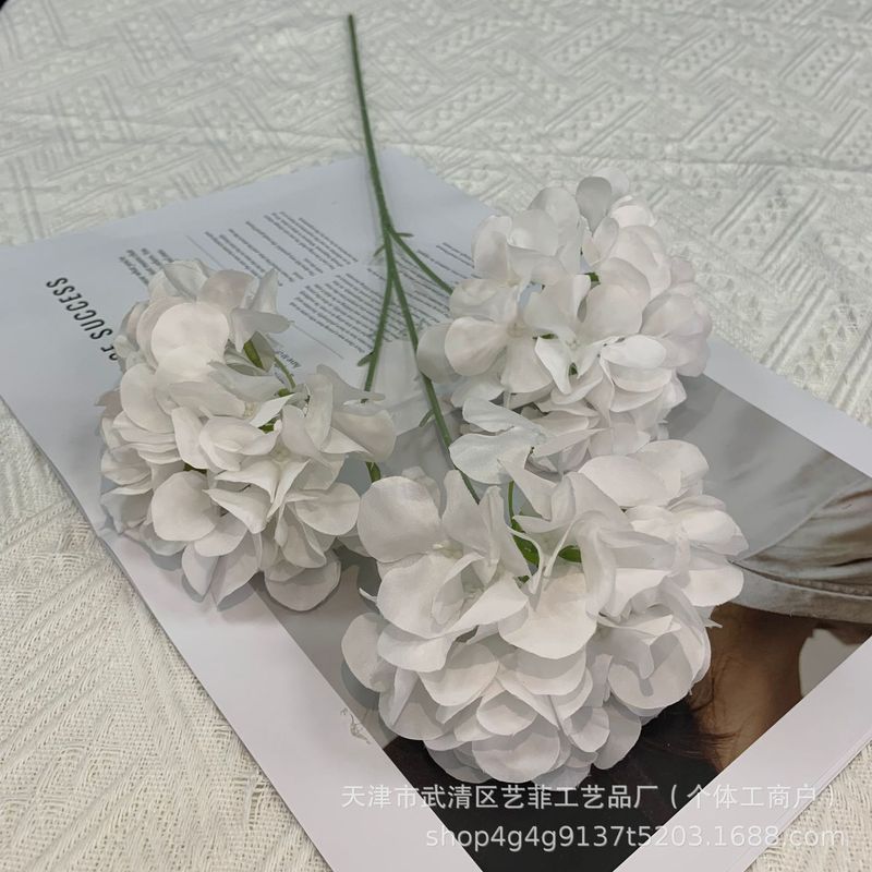 3头绣球仿真花户外婚庆婚礼背景墙装饰花材家居客厅摆件花装饰|undefined