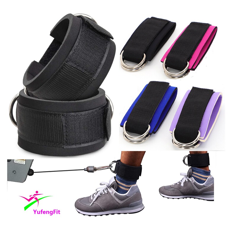 2D ring cotton ankle strap elastic rope leg training protector ankle buckle ankle strap 1 pair 2D ring cotton ankle strap elastic rope leg training protector ankle buckle ankle strap 1 pair