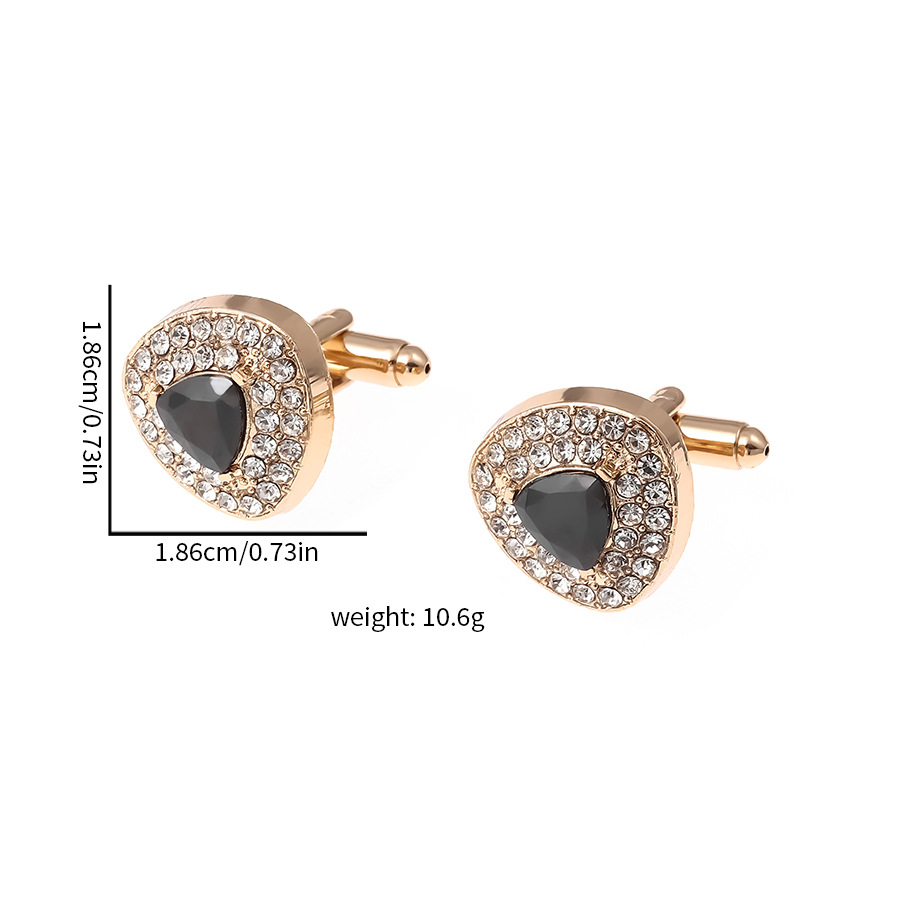 Neue dreieck diamant manschettenknöpfe modische Französisch business hemd manschette nagel manschettenknöpfe_voghion.com