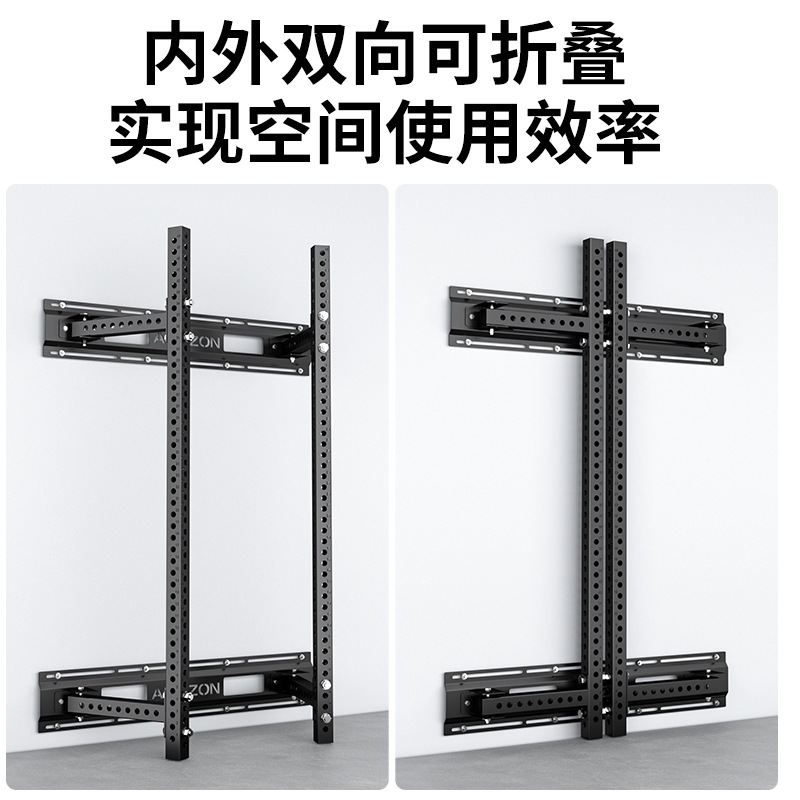 Colgar tipo pared plegable cuclillas marco interior comercial horizontal empuje pórtico pull-up entrenador marco de entrenamiento de levantamiento de fuerza