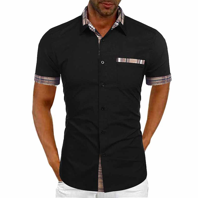 Nueva camisa casual de primavera 2023 para hombres sin planchar cardigan manga corta moda urbana solapa camisa de hombre