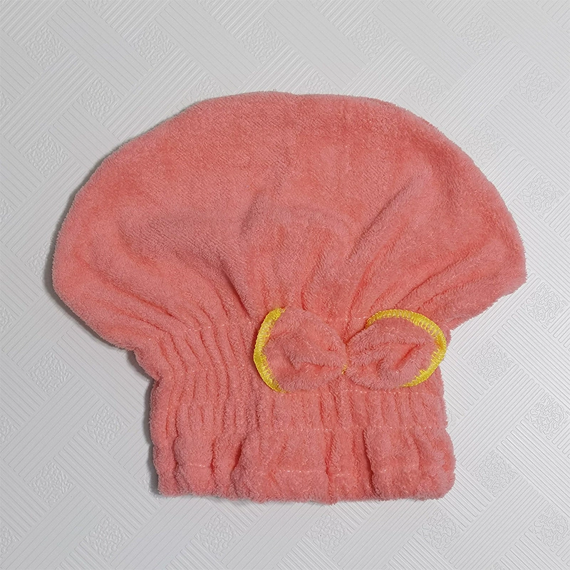 Быстрая сушка коралловая шапка для душа, бархатная сухая косынка, полотенце для волос, утолщенная