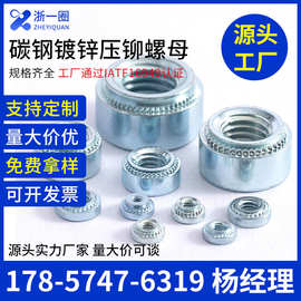 压铆螺母钣金铆接件压板碳钢镀锌螺丝M2M2.5m3m4m5M6M8压紧螺母