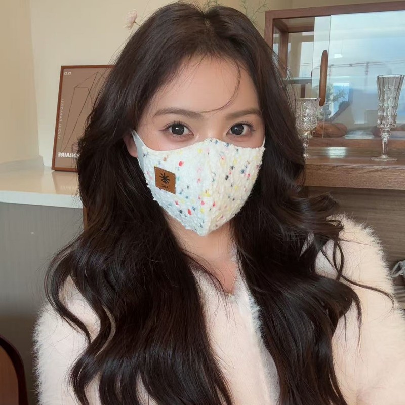 秋冬季保暖口罩加绒可爱透气女高颜值防风防寒护脸护眼角面罩加厚|undefined